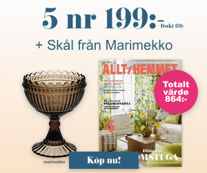 Allt i hemmet + skål från Marimekko