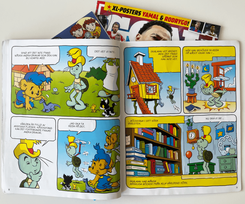 Bamse för de yngsta uppslag